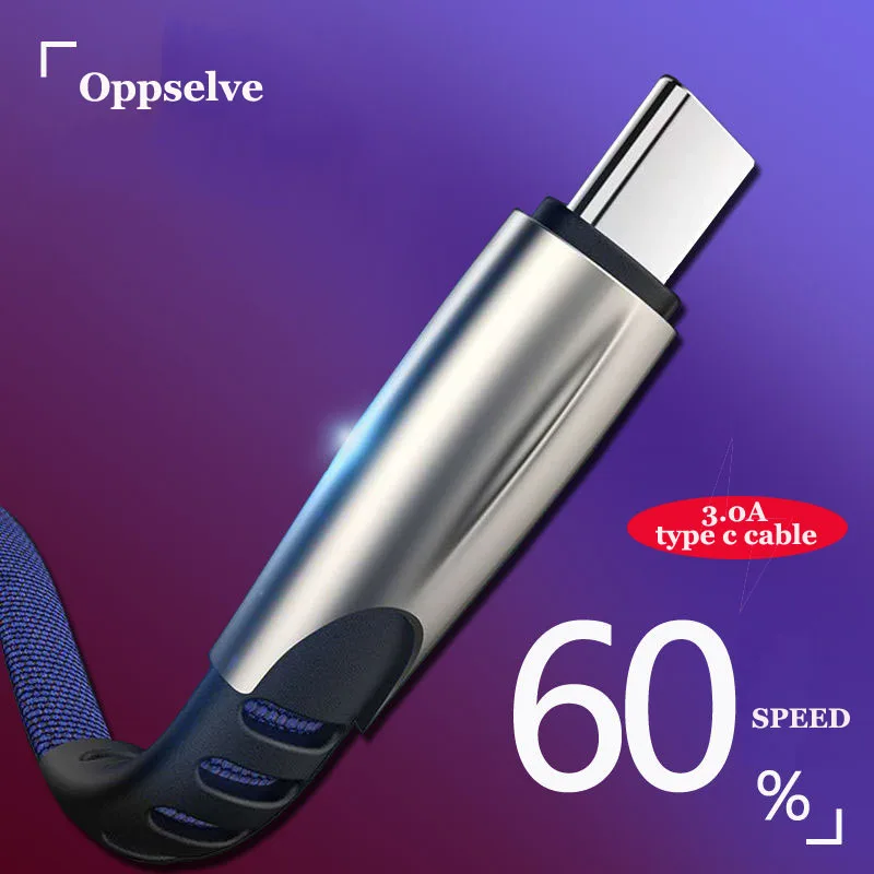 Кабель USB Type-C Oppselve для Samsung S10 S9 S8 кабель быстрой зарядки шнуры C 3 0 | Мобильные