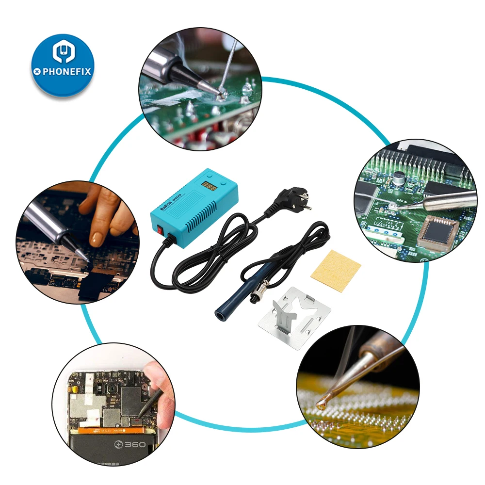 BAKON 950D 75W Electric Soldering Iron Temperature Adjustable Portable Digital Soldering Station Welding Tools T13 Solder Irons