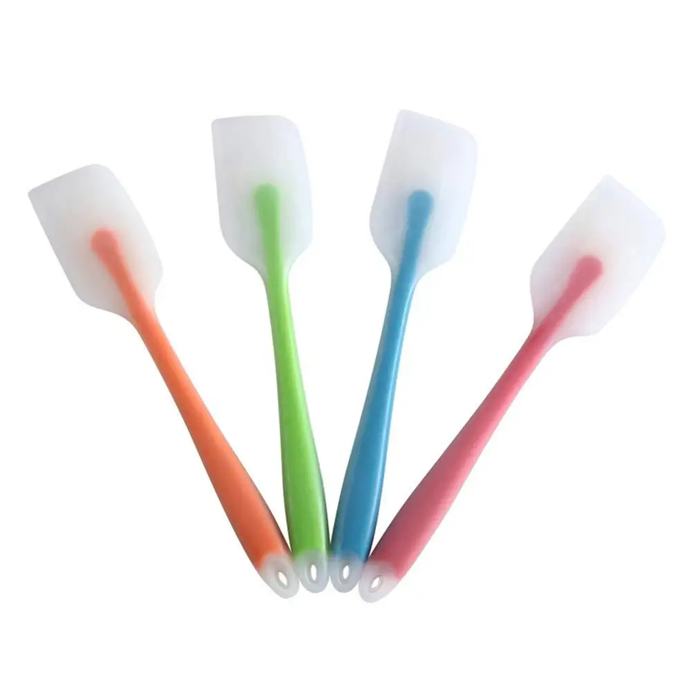  Silicone Cake Spatulas Cake Smoother Mixing Cream Batter Scraper Flexible Non Stick Rubber Turner B