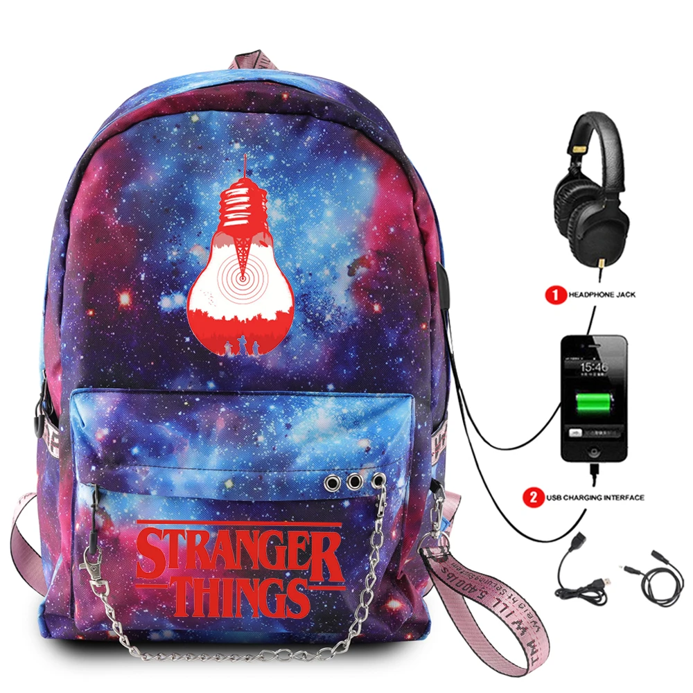 Mochila Stranger Things para hombre y mujer, morral para ordenador escolares para adolescentes, mochilas de viaje, oferta - AliExpress Maletas y