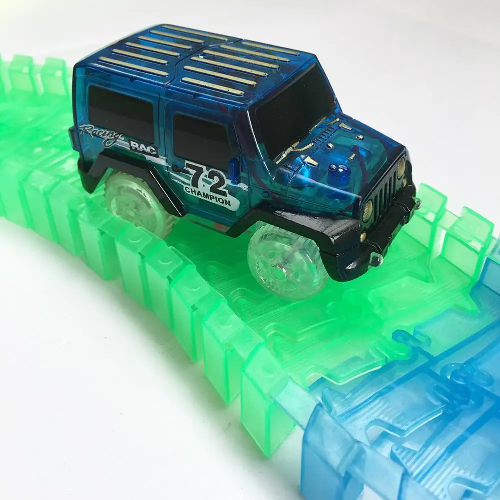 

1PC Children Car Toy LED Electric Glow Tracks Shining in the Dark Amazing Racetrack Race Car(Not Include Tracks)
