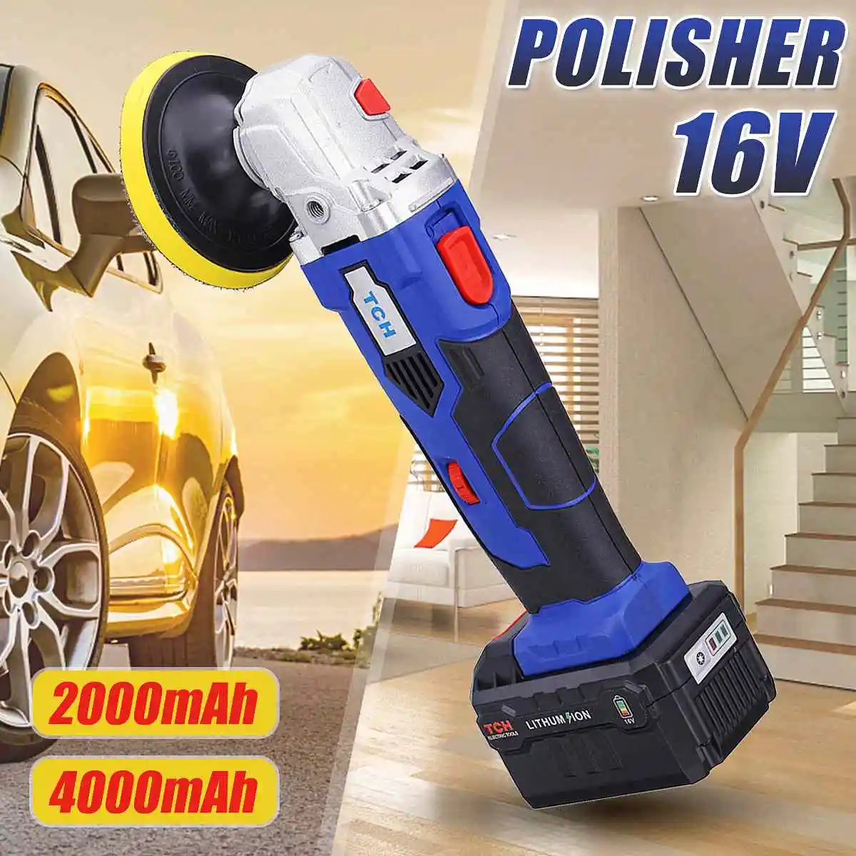 

110V 220V Grinder Mini Polishing Machine Car Polisher Sanding Machine Orbit Polish Adjustable Speed Sanding Waxing Tools