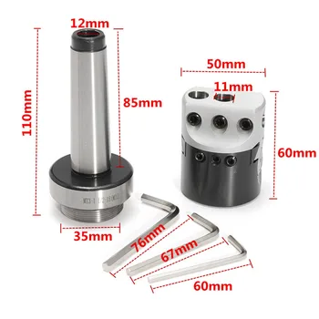 

MT3-M12F1 Boring Bar MT3 Connection Rods Metric Drilling Head F1-50mm Set Kit