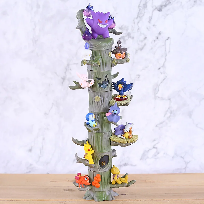 Monster Figures Gengar Mew Ditto Cubone Litwick Pumpkaboo Paras Abra Piplup Shuppet Murkrow Mini Toys 8 шт./компл.|Игровые