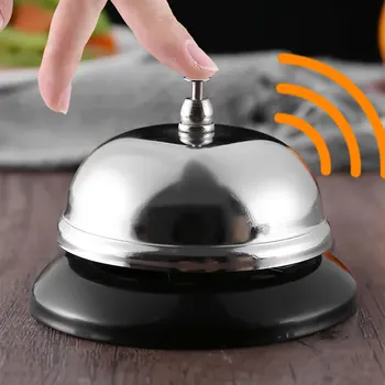 

1Pcs Desk Kitchen Hotel Counter Reception Christmas Craft Bell Restaurant Bar Ringer Call Bell Service Ring Restaurant Call Bell