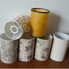 В настоящее время большое количество Современная ткань прикроватный абажур для настольной лампы спальня отель Ресторан люстра ведро C