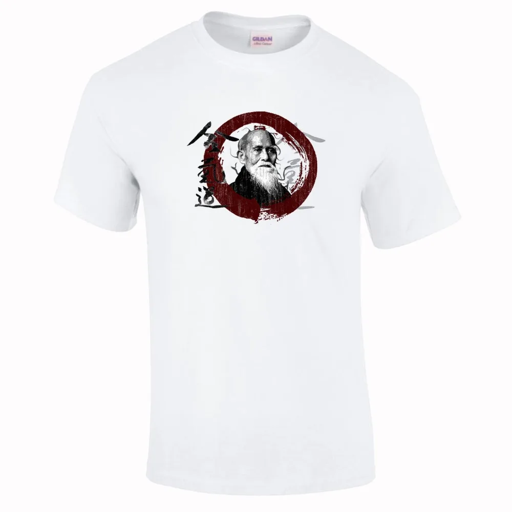2019 Fashion Summer T Shirt Aikido Morihei Ueshiba Samurai Gift Martial Art T-Shirt Tee | Мужская одежда