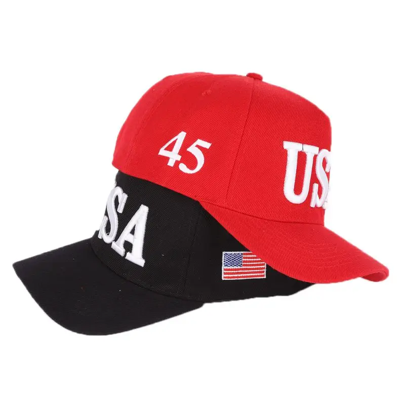 Бейсбольная Кепка унисекс Trump, бейсбольная кепка, американский флаг 45, 3D вышитая регулируемая бейсболка, Спортивная уличная Кепка