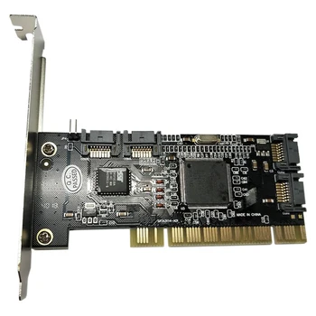 

PCI To SATA For Desktop PC Card Converter Hot-swappable Plug Add On Internal Controller Adapter Quick Professional 4 Ports