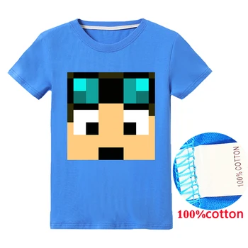 

NEW Children T Shirt Dan TDM Stampy Cat Inspired T-Shirt Girl Tops Tees cotton Hoodies Youtube Gaming Vlog Kids sweatshirt 4-15Y