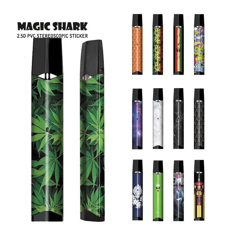 

Magic Shark 2019 New Captain American Dragon Ball Leaf Iron Man Stary Sky PVC Case Cover Sticker Film Skin for Smok Infinix