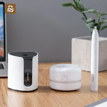 

Nusign Electric Stationery Set 3In1 Desktop Cleaner Electric Pencil Sharpener Electric Eraser For Office School Students