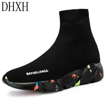 

Socks Shoes High-T Single Shoes Trend Student Men and Women Shoes Casual Lazy Shoes DHXH Spring and Autumn Winter