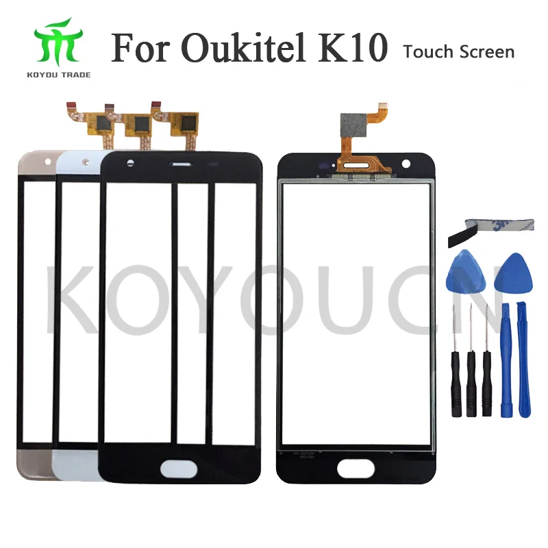 

5inch For Oukitel K4000 plus Touch Screen Digitizer Glass Panel Sensor No LCD Smartphone Replacement + tools