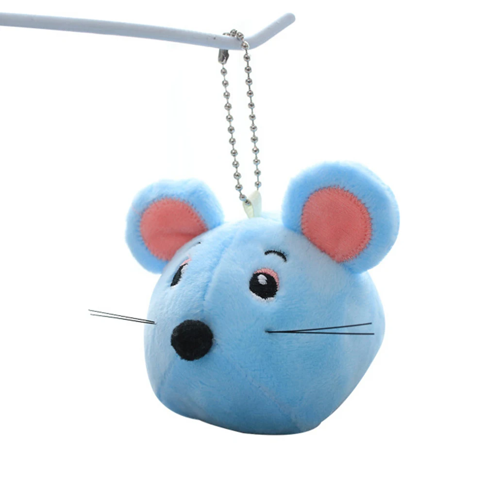 Cartoon Mouse Animal Plush Doll Stuffed Keychain Pendant Bag Hanging Decor Gift Cartoon mouse animal design mini size adorable