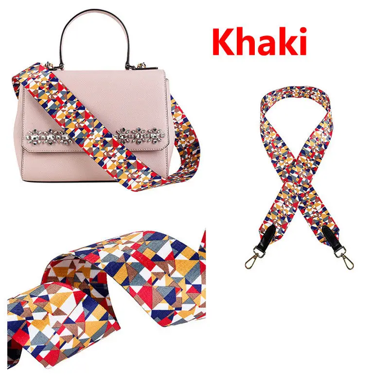 Цветные нейлоновые сумки на ремне, аксессуары для женщин, Дамская Регулируемая Вешалка на плечо, сумки на ремне, декоративная сумка на цепочке - Цвет: Khaki