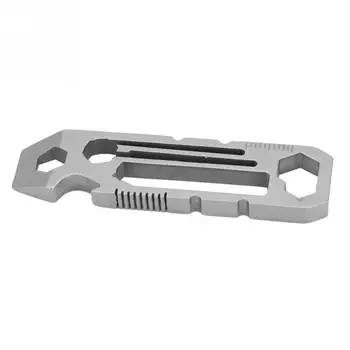 

6 in 1 Multifunctional Stainless Steel Bottle Opener Hex Wrench Screwdriver Pocket EDC Equipment Outdoor Tools Camping Supplies