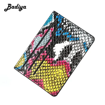 

Colorful Serpentine Women Wallet PU Leather Retro Coin Pocket Multi Slots Card Holder Luxury Brand Design Female Clutch Bag