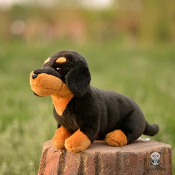 

Cute plush toy soft Dachshund doll children's holiday gifts real life dogs dolls toys store
