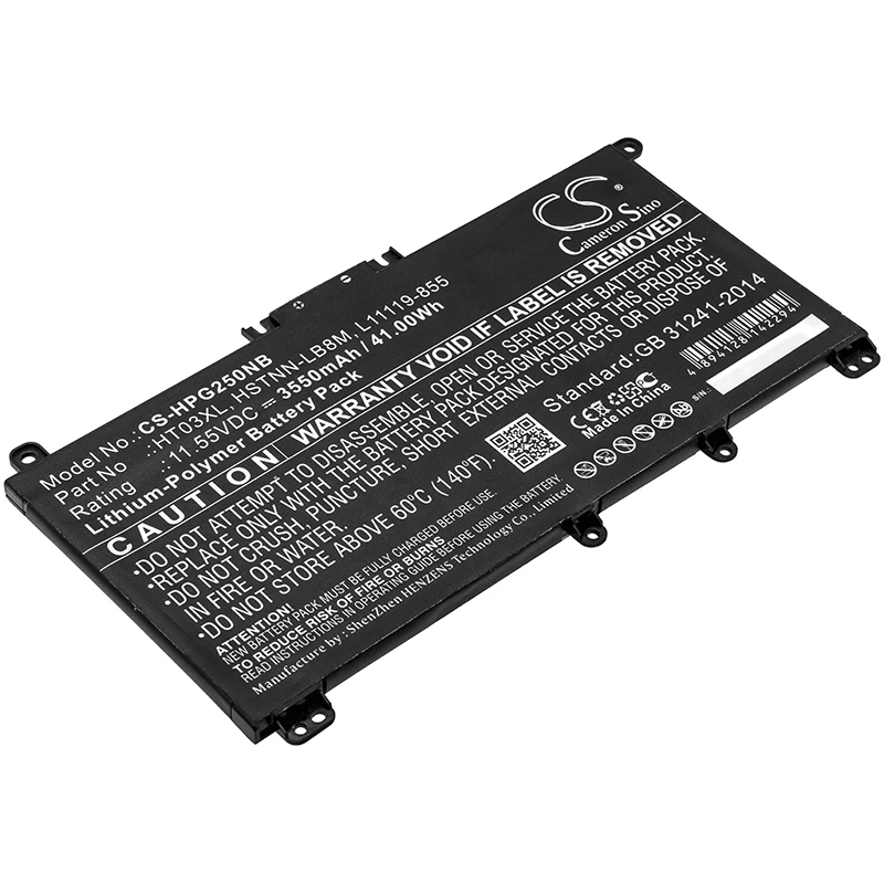 Обновленная батарея Cameron Sino для hp HSTNN-LB8M, HT03XL, L11119-855