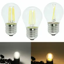

220V Vintage G45 E27 2W 4W 6W LED Filament Global Light Retro Edison Bulb cold warm White