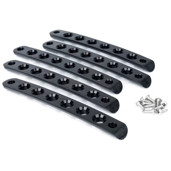 

5 Pcs/Sets Brushed Aluminum Door Grab Handle Inserts Cover Trim for 2007-2018 Jeep Wrangler JK & Unlimited 4 Door-Black