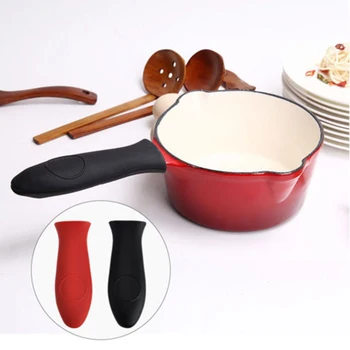 

6 pcs Grill Pan Scrapers Silicone Hot Handle Holder Lodge Cast Metal Oven Kitchen Supplies cookware Durable cooking utensils