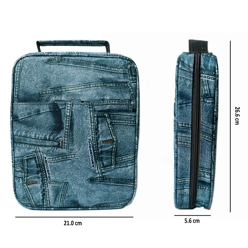 Large Capacity Coloured Pencils Case for 150 Pencils Pen Markers Multi-Layer Pen Holder Bag for Stationery Organization School A