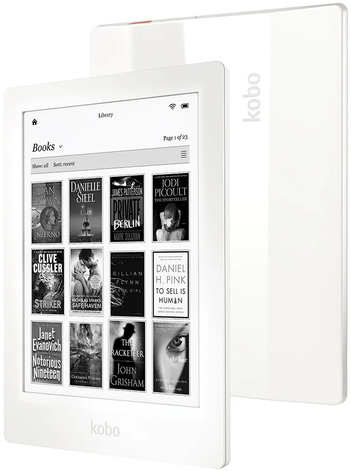 Description Picture 2 of itemKobo Aura HD 6.8" N204 New ebook reader onyx book 1440x1080 256PPI eReader e-ink with Light touch e-books Reader likebook libros