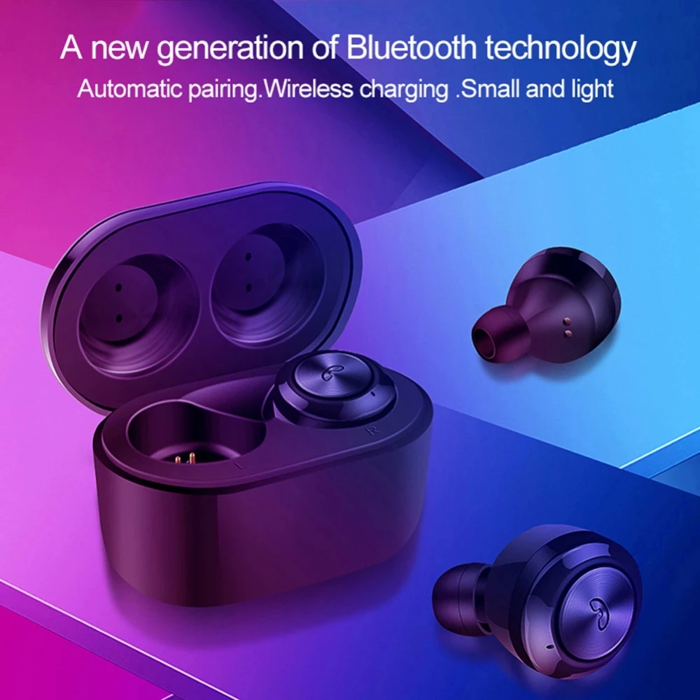 A6 TWS in ear wireless earbuds 5 0 mini noise cancelling wireless earphone long stand by time headset with charging case