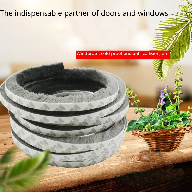 3Meters Brush Strip Self Adhesive Door Window Sealing Strip