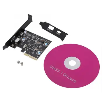 

10Gbps USB 3.1 Type A & Type C Port PCI Expansion Controller Card Adapter Expansion Card Adapte