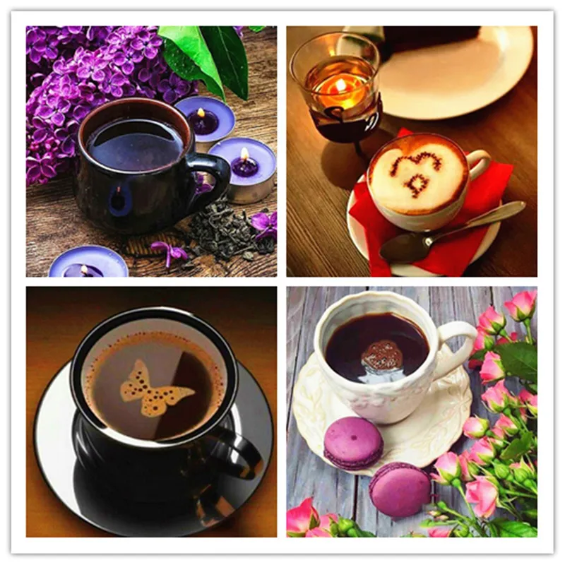 

Diamond Embroidery Coffee Cup DIY Diamond Painting New Scenic Full Set Coffee Cup Home Decoration Diamond Art