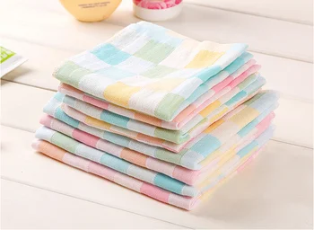 

100% Cotton Solid Fast Drying Soft Absorbent Antibacterial Soft Ventilate Lovely Towel for Children Yellow Size as 25X50CM