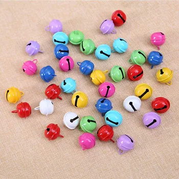 

Christmas Tree Decoration Sprayed Open-ended Round Bell Adornos De Navidad Christmas Craft Jingle Bells Cascabeles Navidad