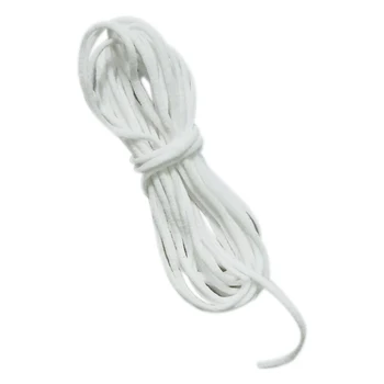 

Mask Elastic Rope 1/8 inch Round White Elastic Band Mask for DIY Face Mask 200 Meters/Bag(2Pack)