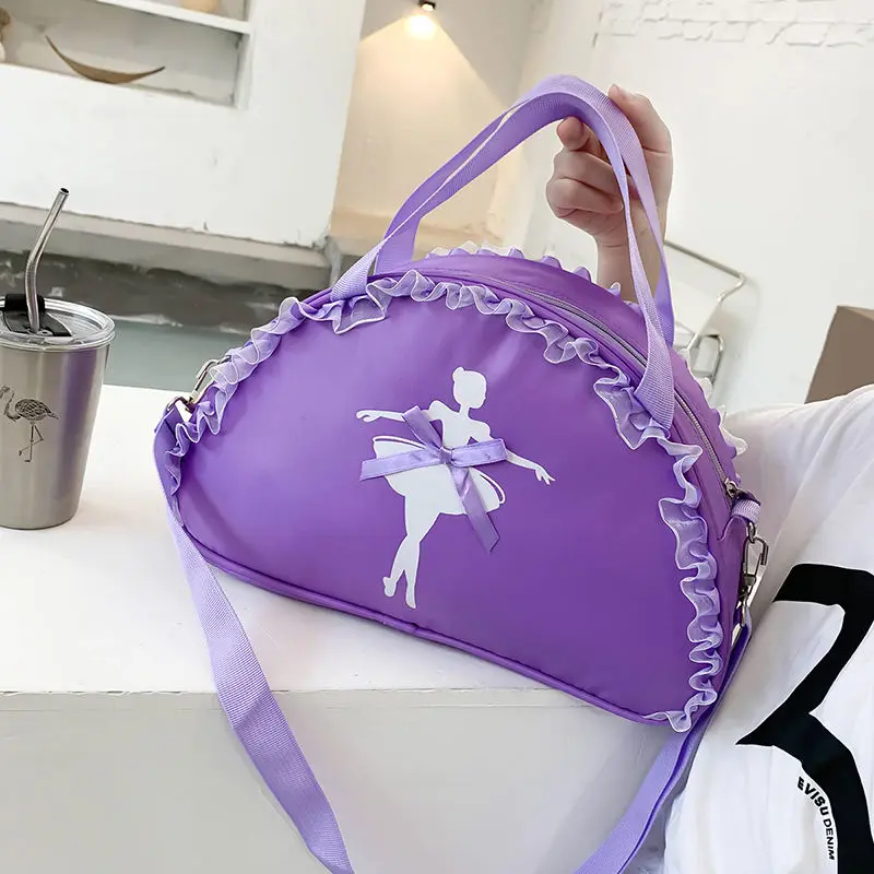 Ruoru Ballet Dance Bags Lace Handbag Waterproof Princess Bag Women Girls Ballet Dance Girls Backpack Bag Handbag