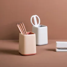 

Xiaomi Youpin Contrasting Color Pen Holder Storage Box Simple Makeup Brush Box Durable Undeformable Stationery Storage Box