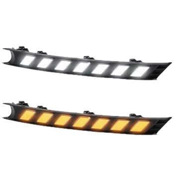 

DHBH-1Pair LED Daytime Running Lights for Mazda Cx-5 Cx5 Cx 5 2017 2018 2019 12V Drl Fog Lamp DRL with Turn Signal