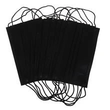 Одноразовый черный маска для лица для взрослых Анти-туман Анти-пыль маски для лица 10 шт./упак