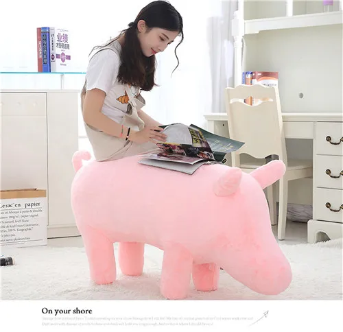 Fancytrader 43`` Giant Simulation Pig Lifelike Plush Stuffed Swine Toy Elephant Pig Sofa Kids Doll Can be Rode 110cm 4 Models (20)