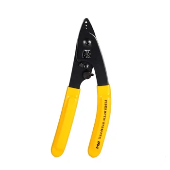 

Double-nose Pliers CFS-3 Fiber Optic Stripper Durable For 125μm 250μm Cladding 3 Holes Cabling Tools Peel Off Tool Yellow