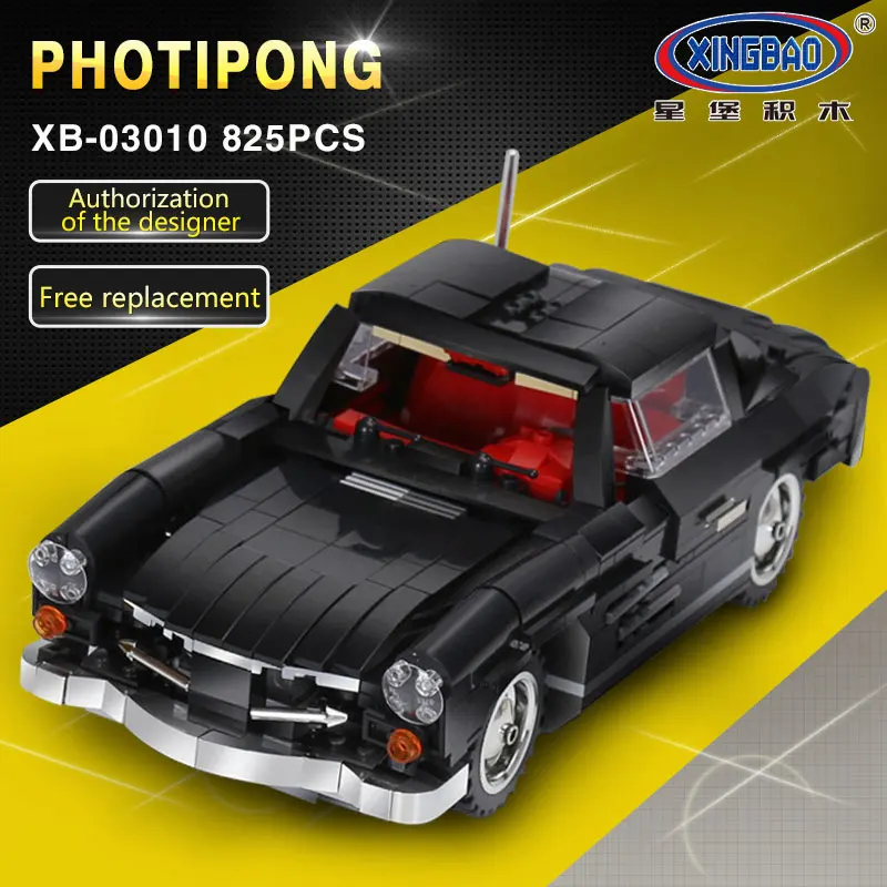 XingBao 03010 825 шт. креативный MOC Technic Серия автомобиль photpong набор детей Образование строительные блоки кирпичи игрушки модель подарок