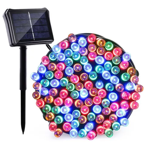 Led Solar String Light Outdoor Waterproof for Garden Decor 8Mode Christmas Garland Wedding Decor Fairy Strip Light