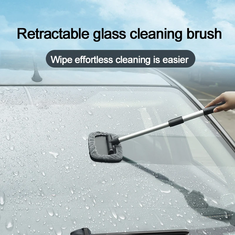 

Window Cleaner Brush Kit Car Window Windshield Cleaning Wash Tool Inside Interior Auto Glass Wiper With Long Handle