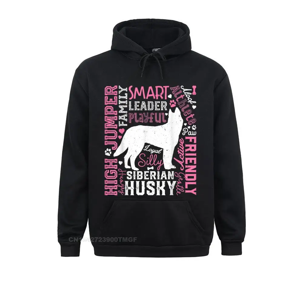 Siberian Husky Typography Funny Word Art Dog Lover Men Women T-Shirt__20586 Women's Funny Hoodies Summer Fall Sweatshirts Normal Long Sleeve Sportswears Siberian Husky Typography Funny Word Art Dog Lover Men Women T-Shirt__20586black