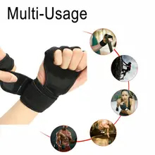 Для мужчин и женщин тренировка вес тренировки с поднятием тяжестей перчатки спортивные Бодибилдинг Фитнес повязка на запястье половина пальцев Защита для ладоней