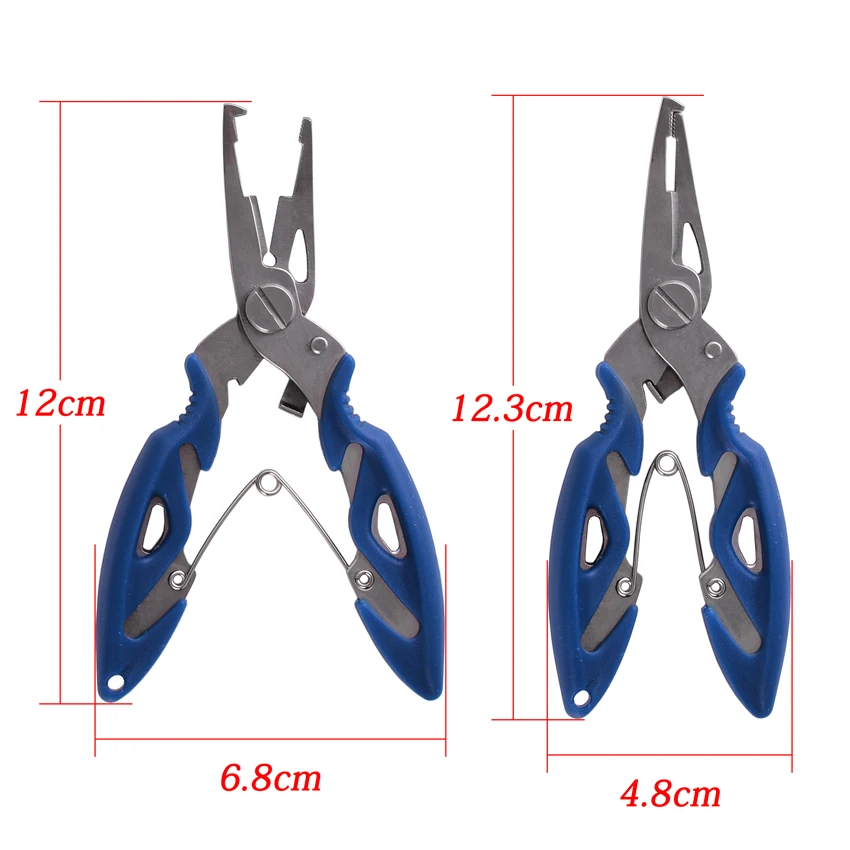 Fishing Pliers Fish Line Cutter Scissors Mini Fish Hook Remover Multifunction Tools New Black Beak Jaw - Image 4