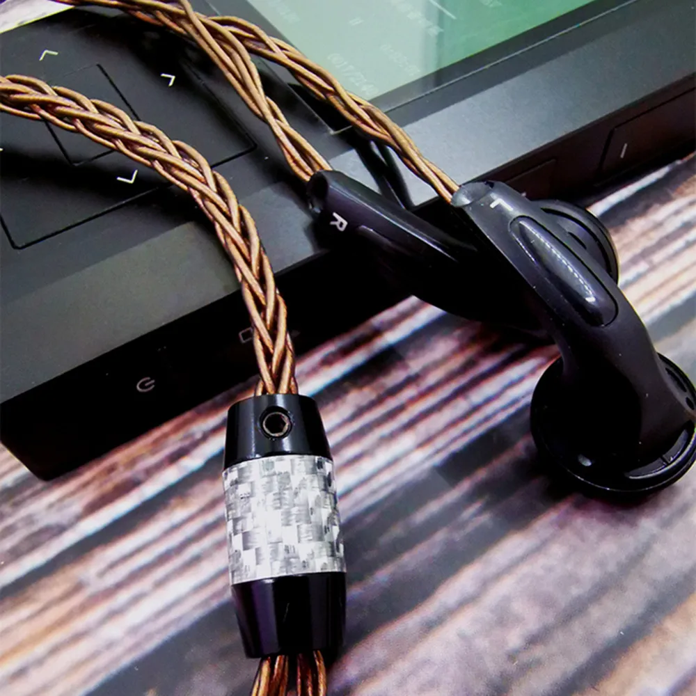 Fone de Ouvido Banhado a Prata Fidelidade com 8 Fengru Artesanal Berílio Diafragma Plana Alta Strand Ofc Cabo Portátil 130 Ohm - Image 5
