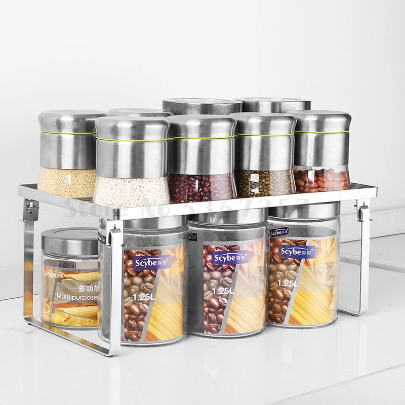 

304 Kitchen Sink Under Stainless Steel Pot Cabinet Single-layer Freezer Storage Rack drying rack for dishes for sale cheap